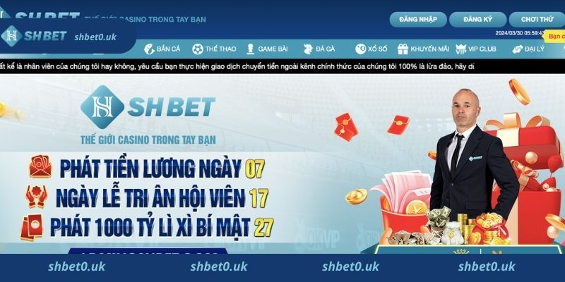 Đăng nhập vào trang chủ nhà cái Shbet